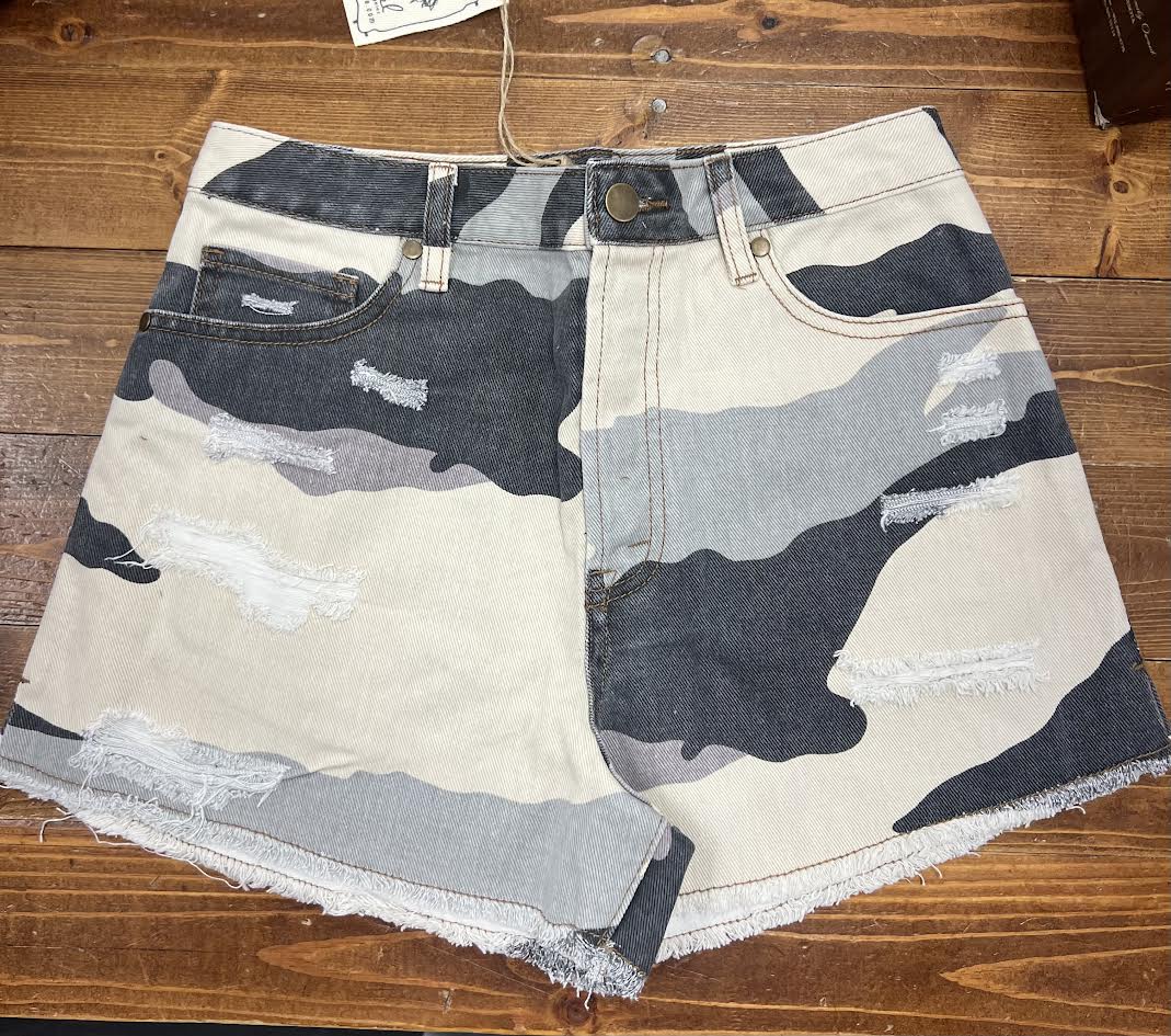 Camouflage Printed Shorts