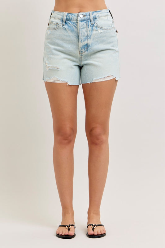 Judy Blue High Waist Rigid Magic Cut Off Short