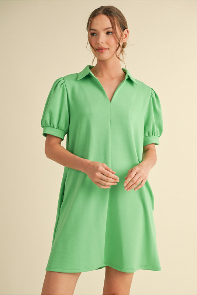 Apple Green Jersey Dress