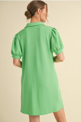 Apple Green Jersey Dress