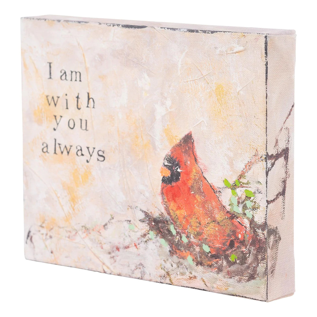 Red Bird I Am With You Always Canvas