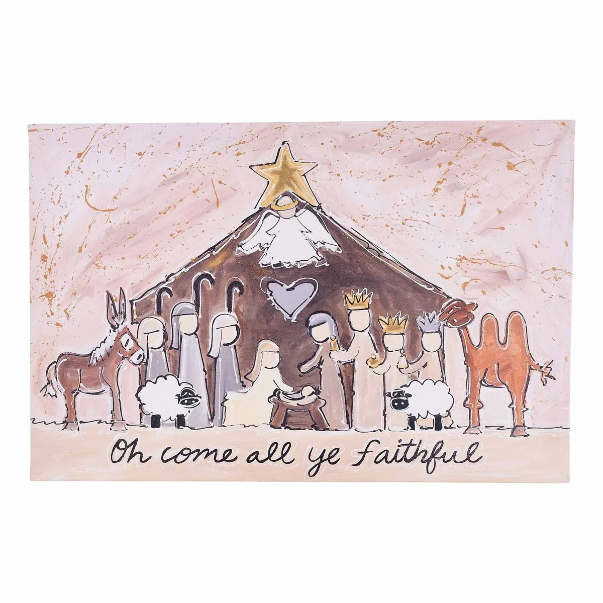O Come All Ye Faithful Canvas Small