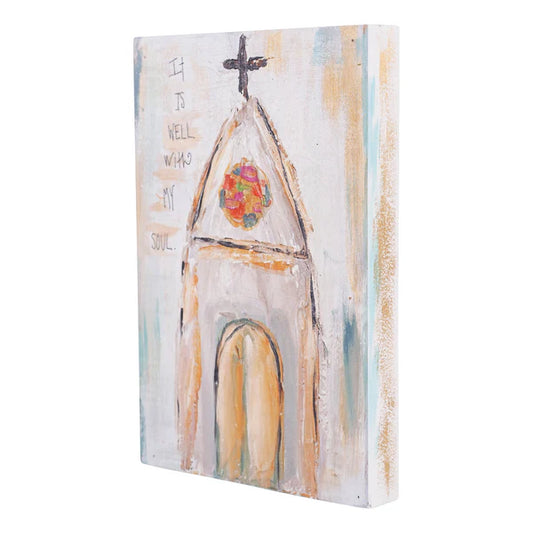It is Well Church Wood Block