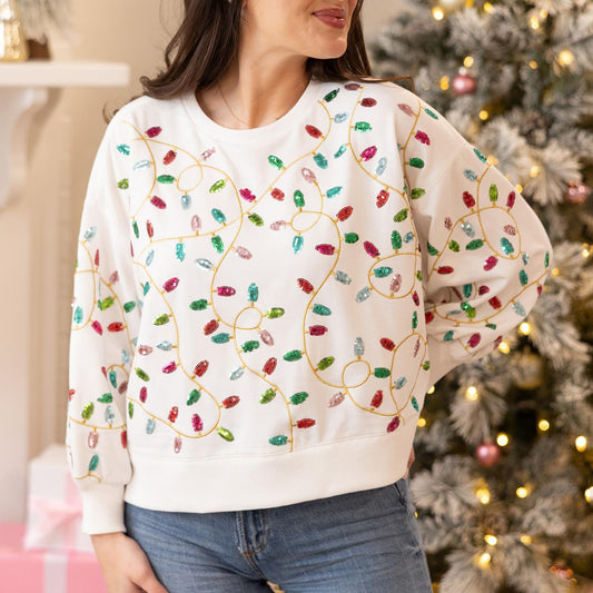 Mary Square Sweatshirt Millie Lights