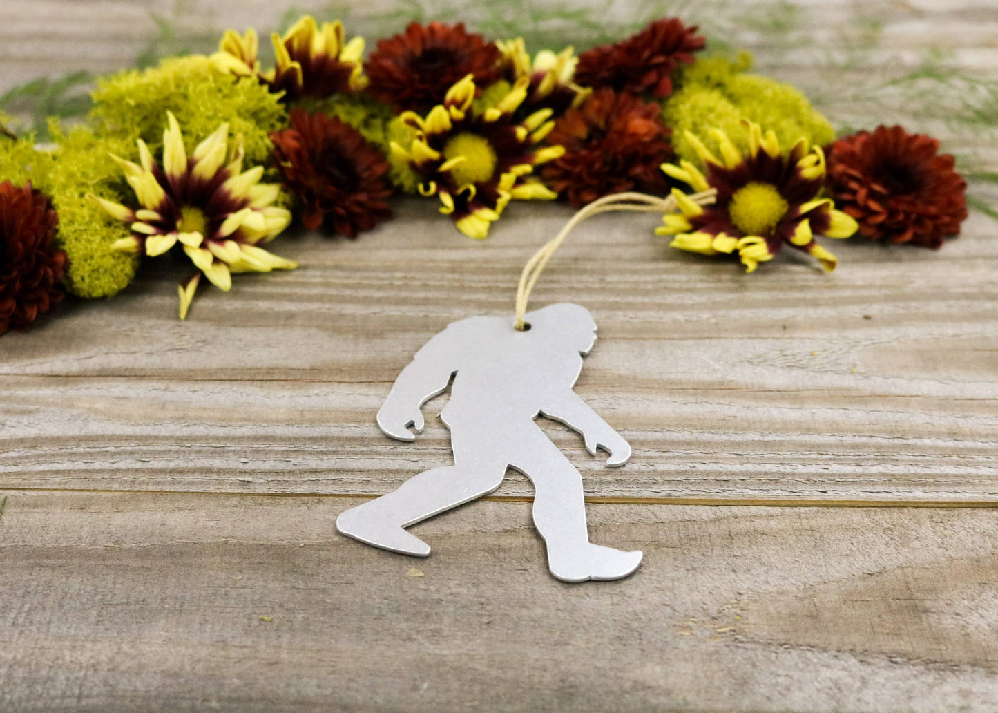 Bigfoot Yeti Sasquatch Metal Ornament Holiday Gift Outdoors