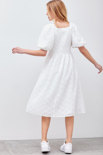 White Woven Maxi Dress