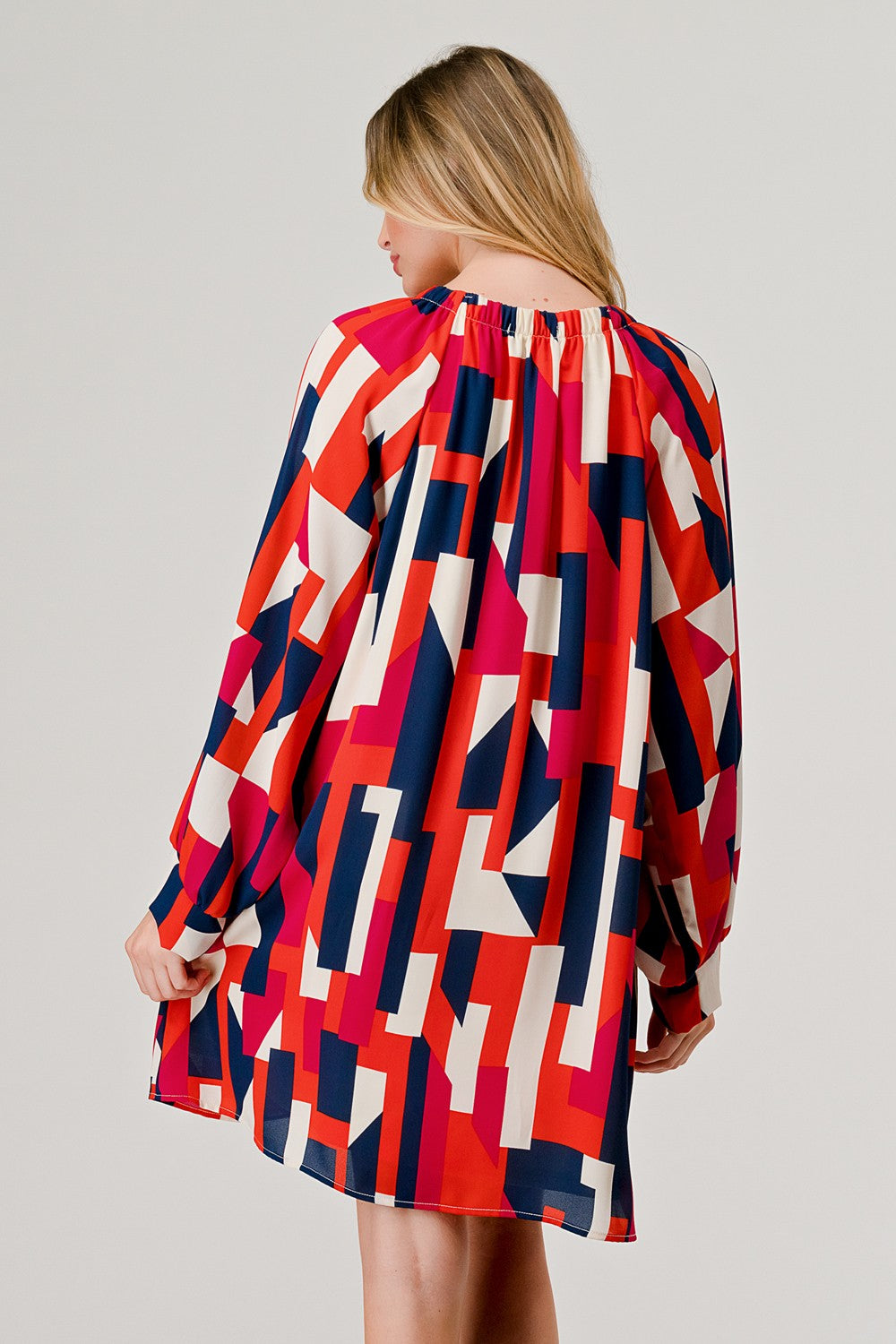 Geometric Print Dress