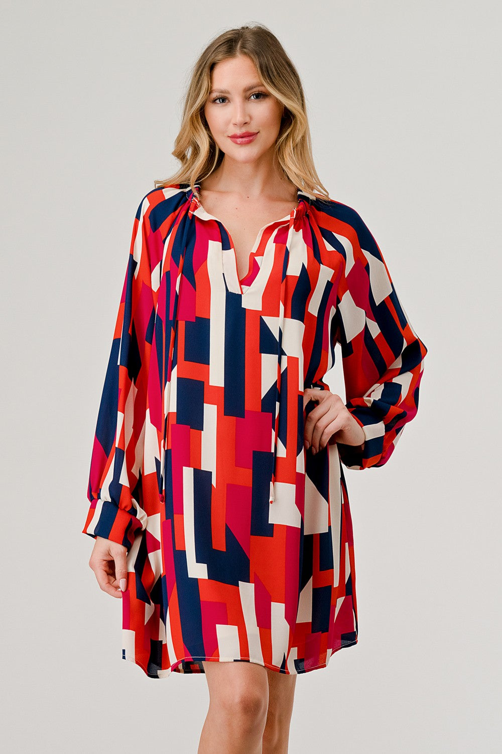 Geometric Print Dress