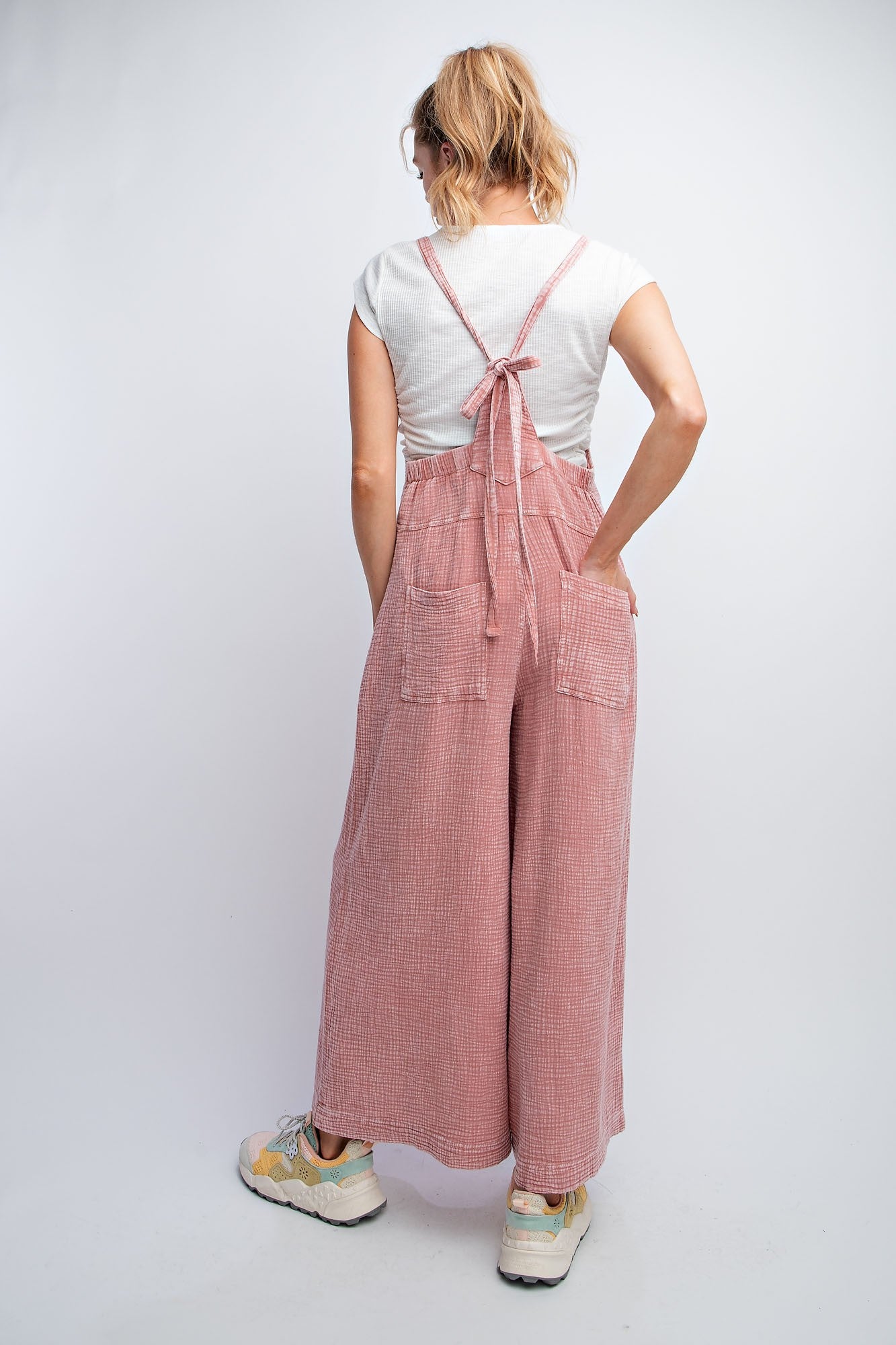 Mineral Washed Cotton Jumpsuit