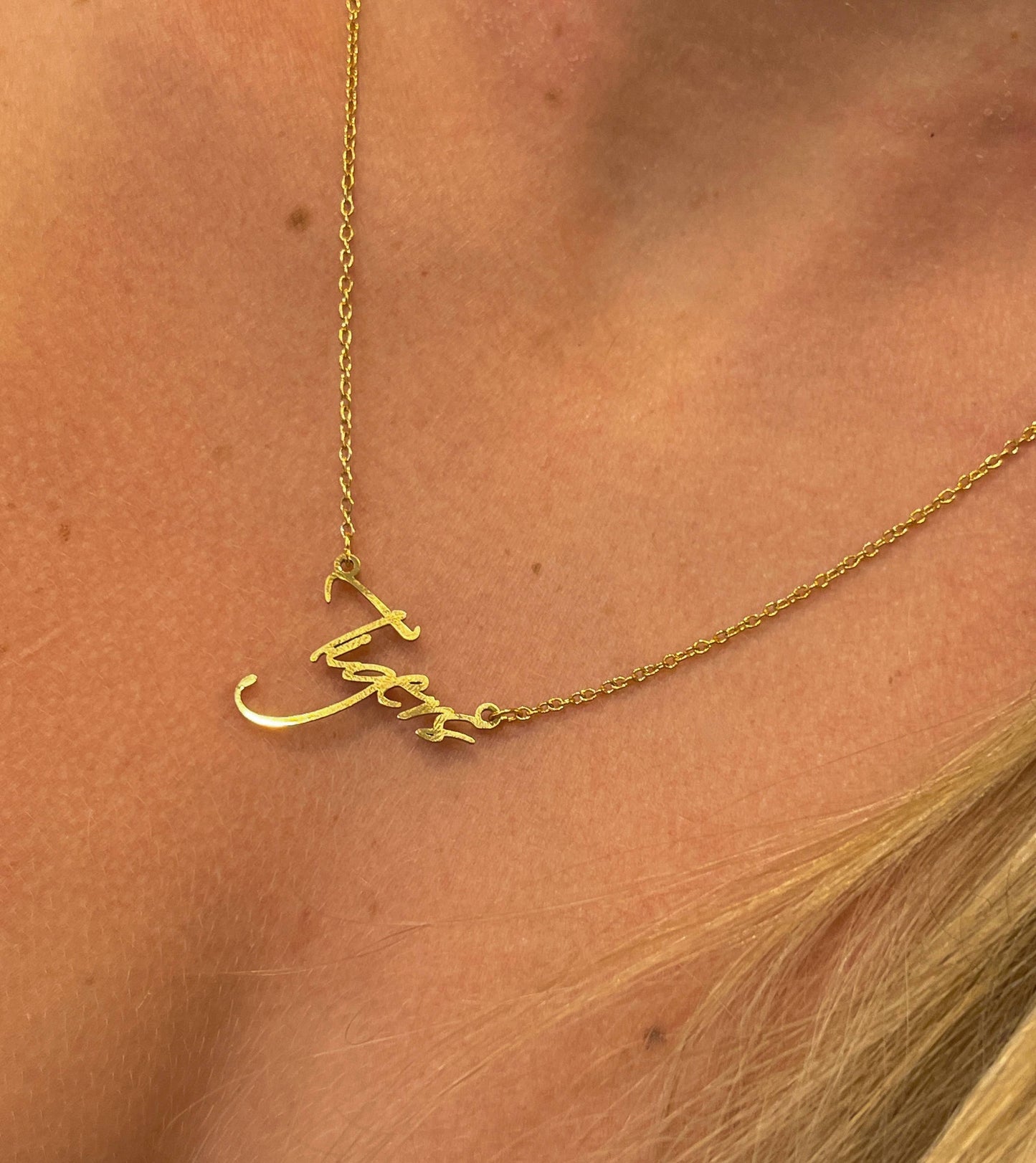 Tiger Name Earring & Necklace (set of 2)