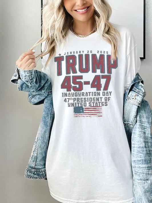 Trump Inauguration Day 2025 t-shirt Gray