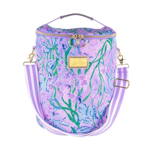 Lilly Pulitzer Beach Cooler Bag (Purple Print)