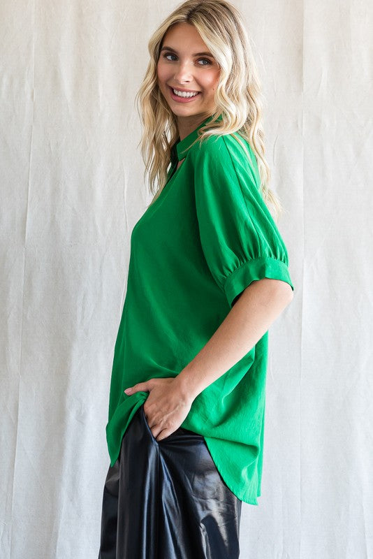 Solid Dolman Sleeves Top