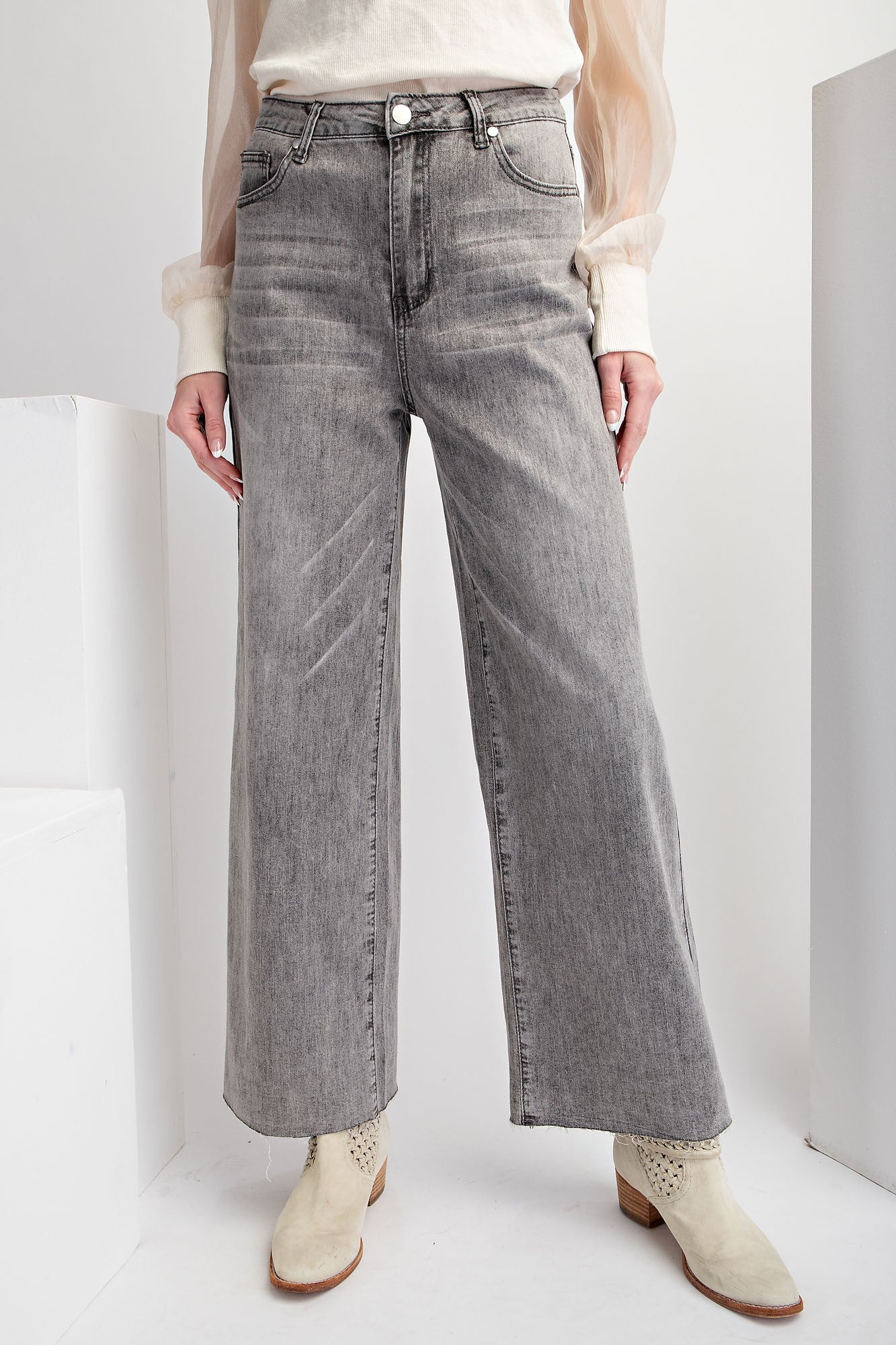 Soft Washed Strech Denim Pants