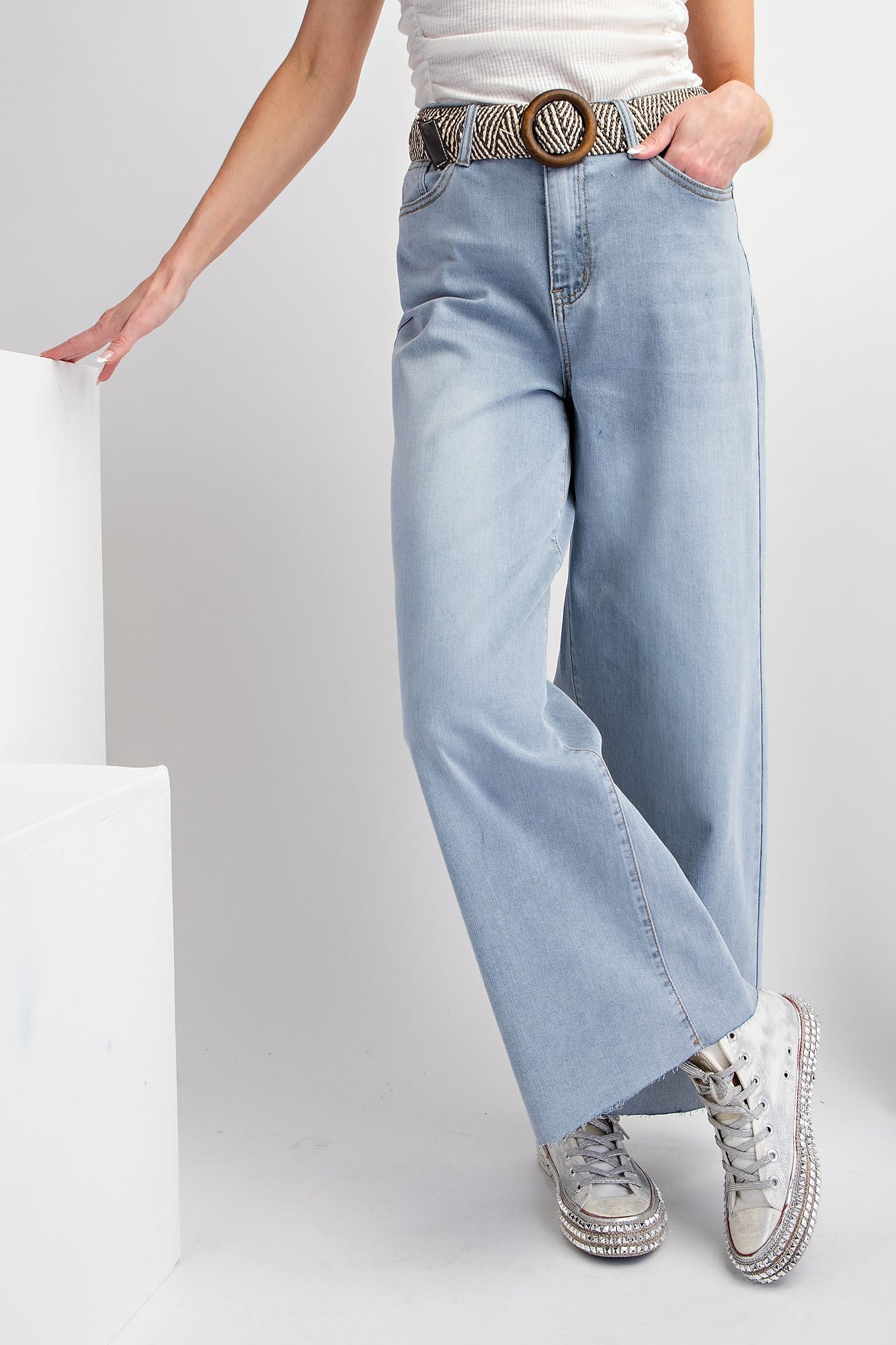 Soft Washed Strech Denim Pants