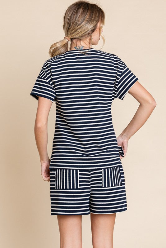 Striped Loungewear Set