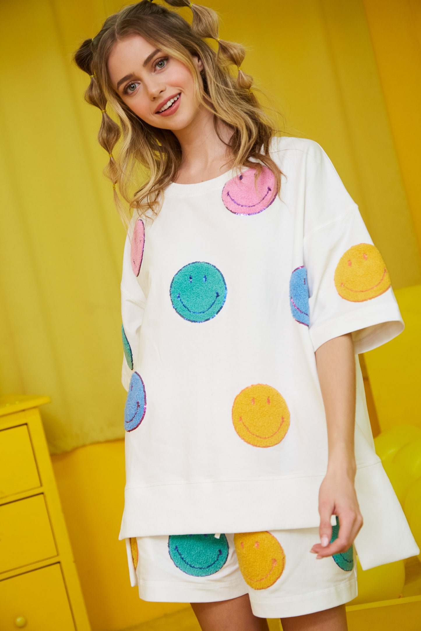 Smiley Originals Loose Fit Short Sleeve Top