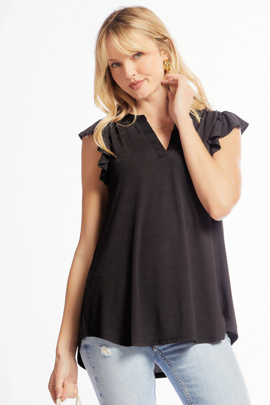 Solid Wrinkle Free Top