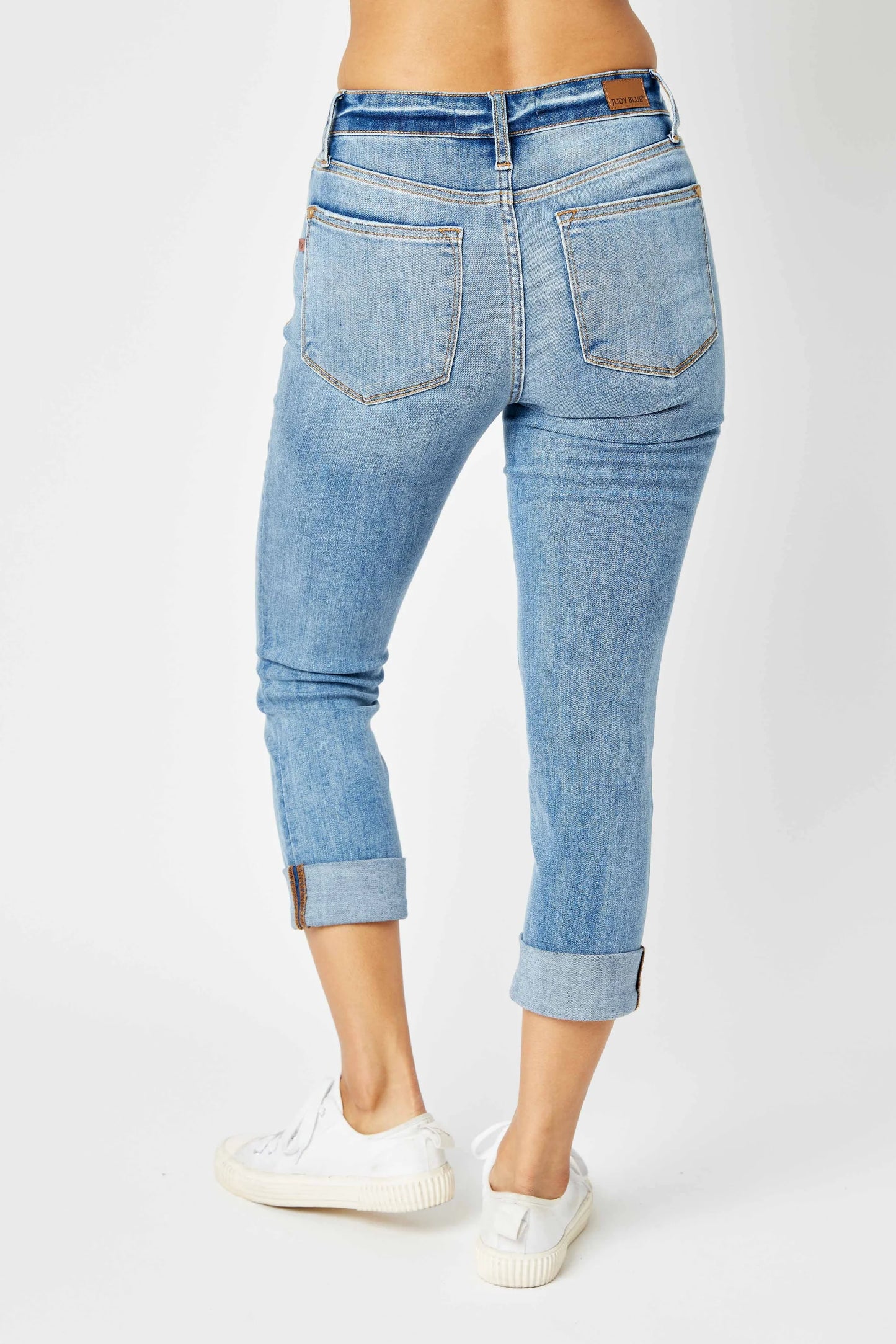 Judy Blue Cuffed Skinny Capri Jeans