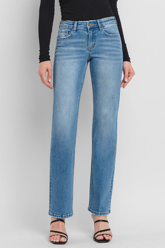 Mid Rise Full Length Dad Jeans