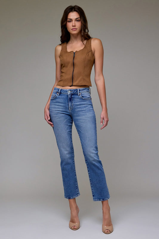 Medium Wash Clean Stretch Cigarette Skinny
