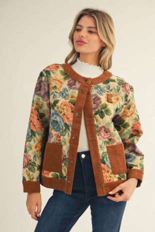 Cream Floral Jacket