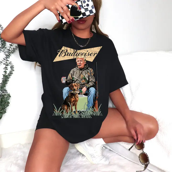Trump Budweiser Hunting Gear Tee