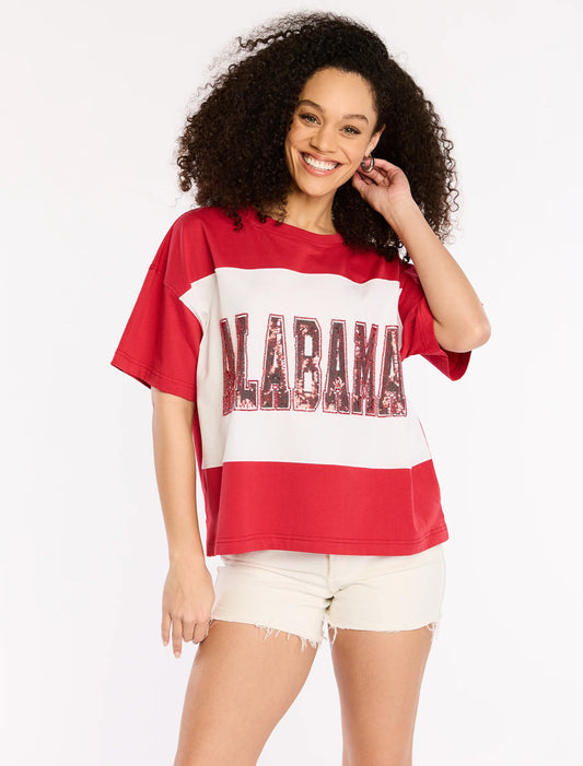 The Colorblock Sequin Tee