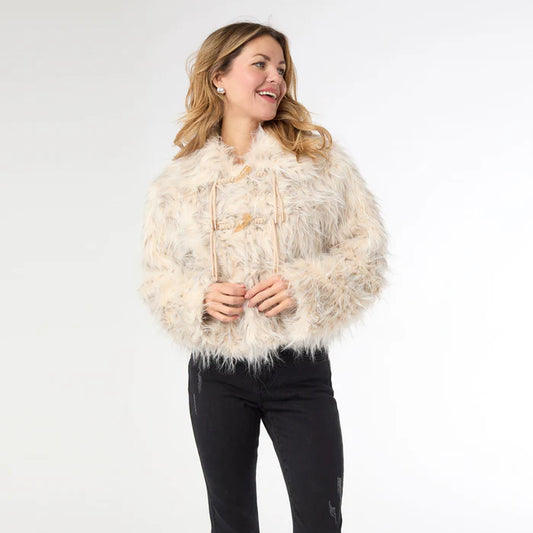 Gianna Hairy Faux Fur Jacket CoCo + Carmen