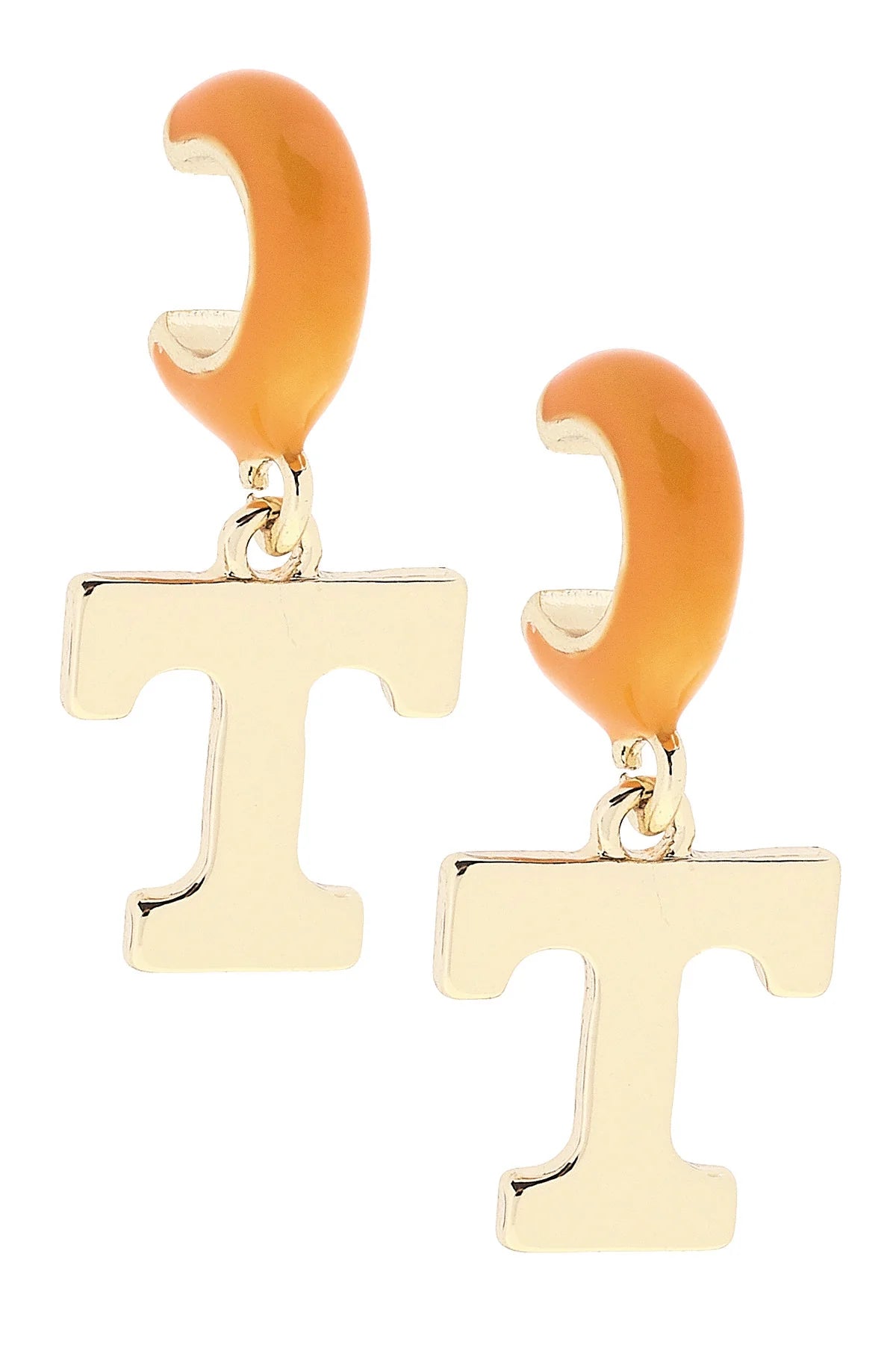 Tennessee Vols Enamel Logo Huggie Hoop Earrings