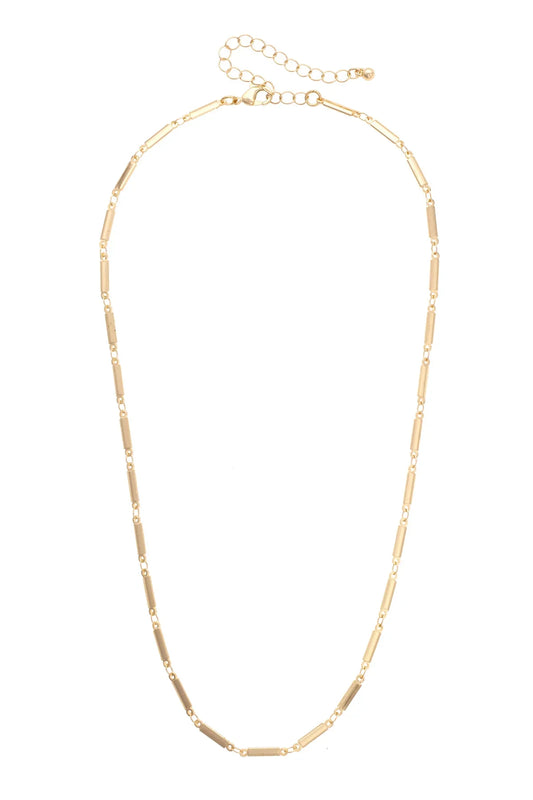 Dolly Delicate Rectangle Link Pendant Necklace Base