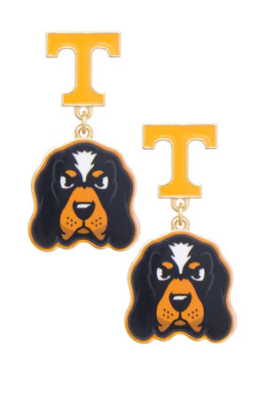 Tennessee Vols Enamel Drop Earrings