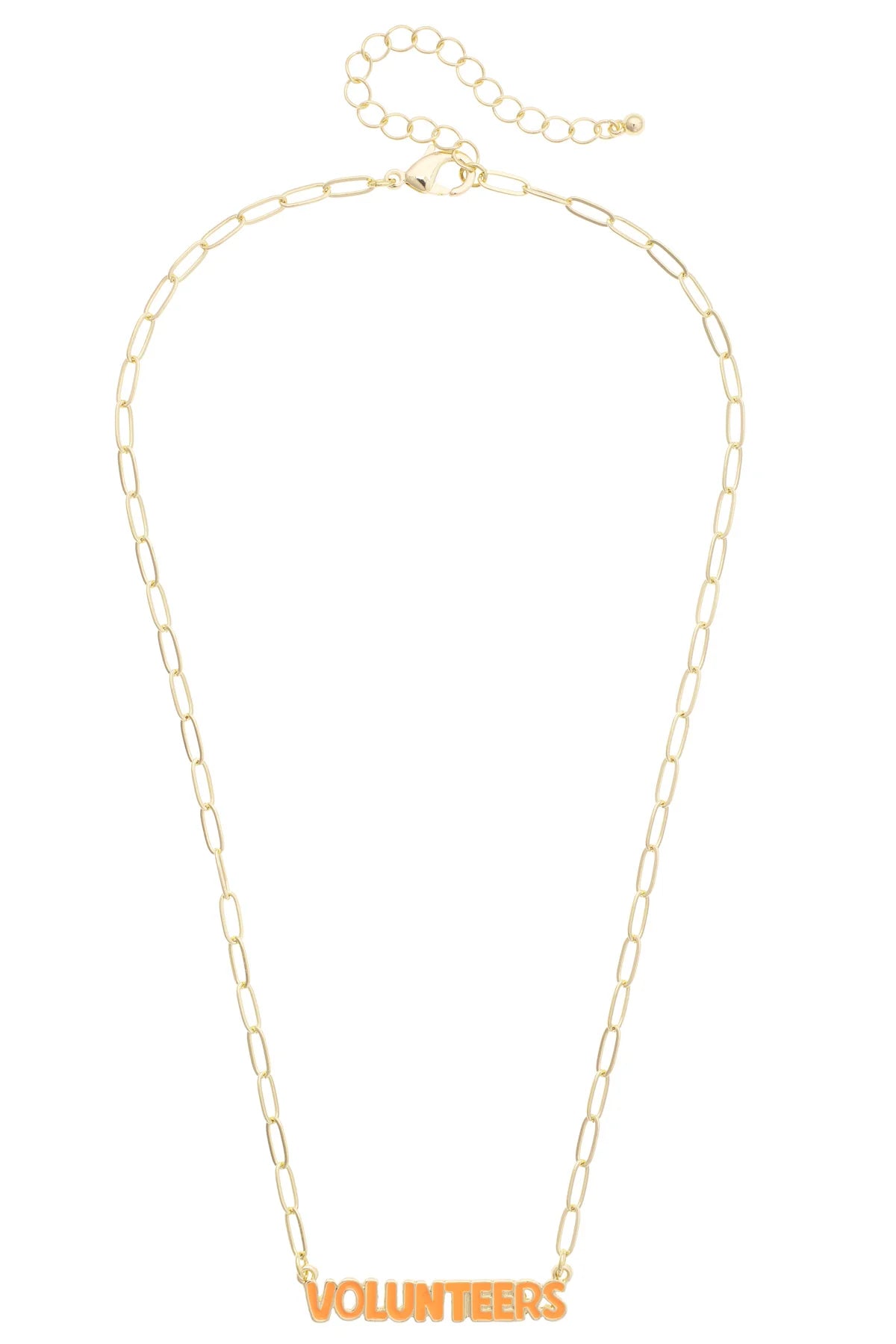Tennessee Vols Puffy Nameplate Necklace