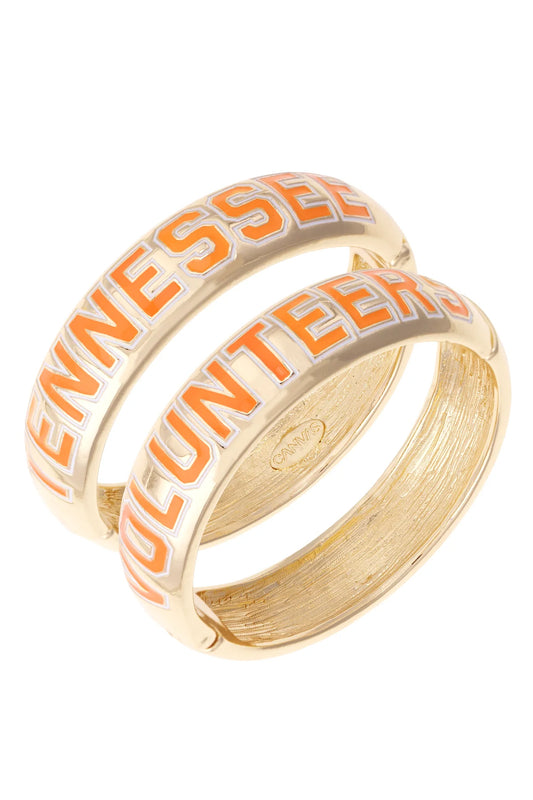 Tennessee Vols Polished Metal Hinge Bangle
