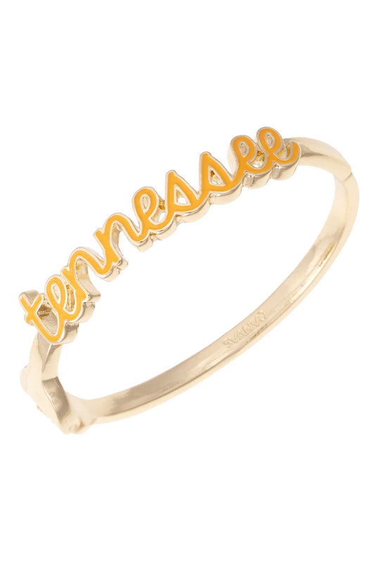 Tennessee Vols Cursive Enamel Hinge Bangle