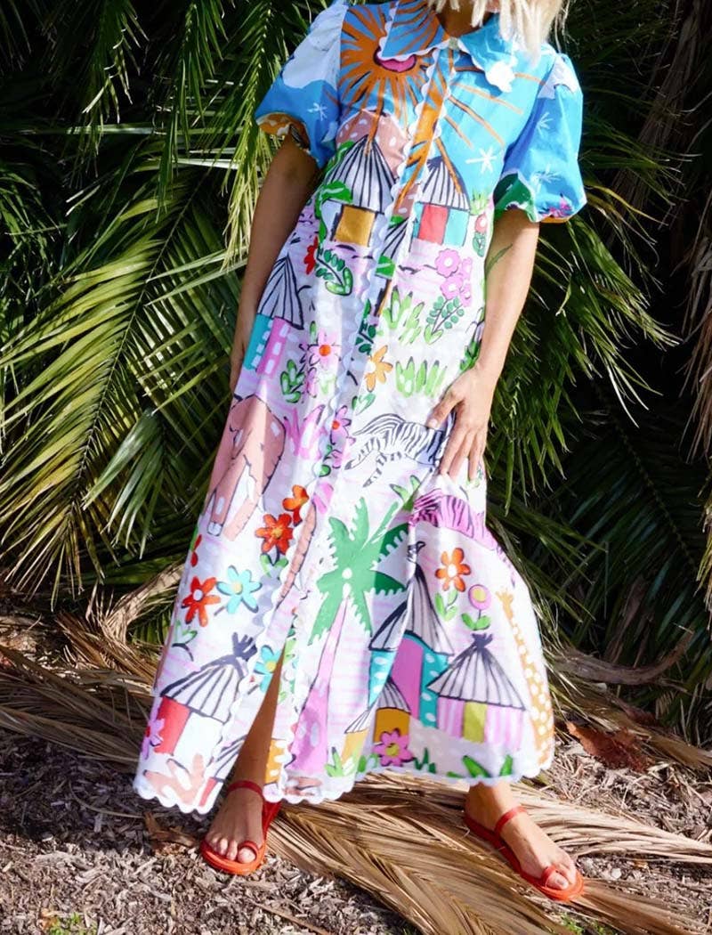 EmberLoom Maxi Graphic Dress