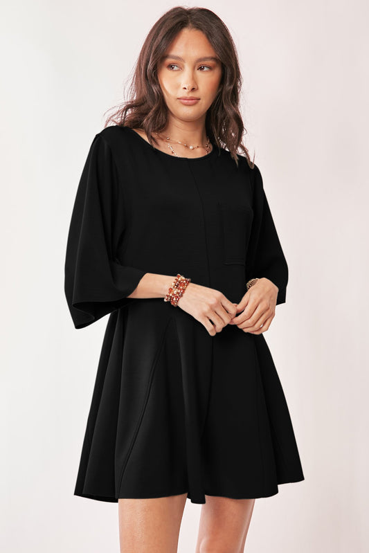 Solid Draped Sleeve Ties Back Skort Romper