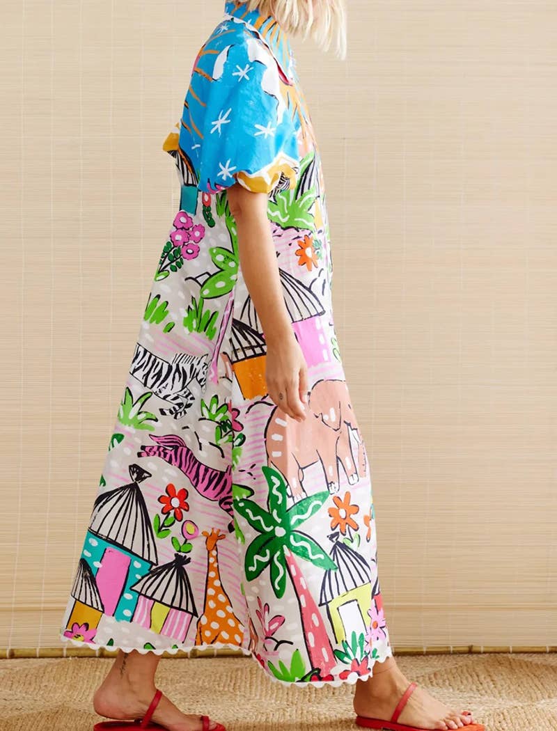 EmberLoom Maxi Graphic Dress
