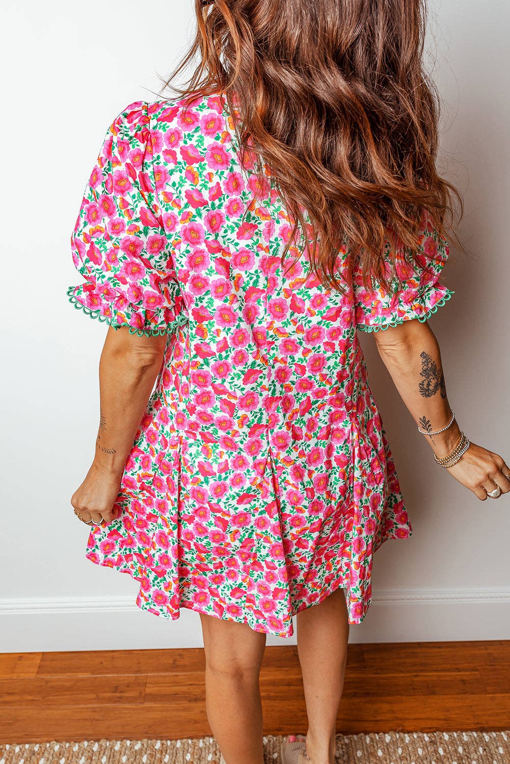Pink Floral Dress