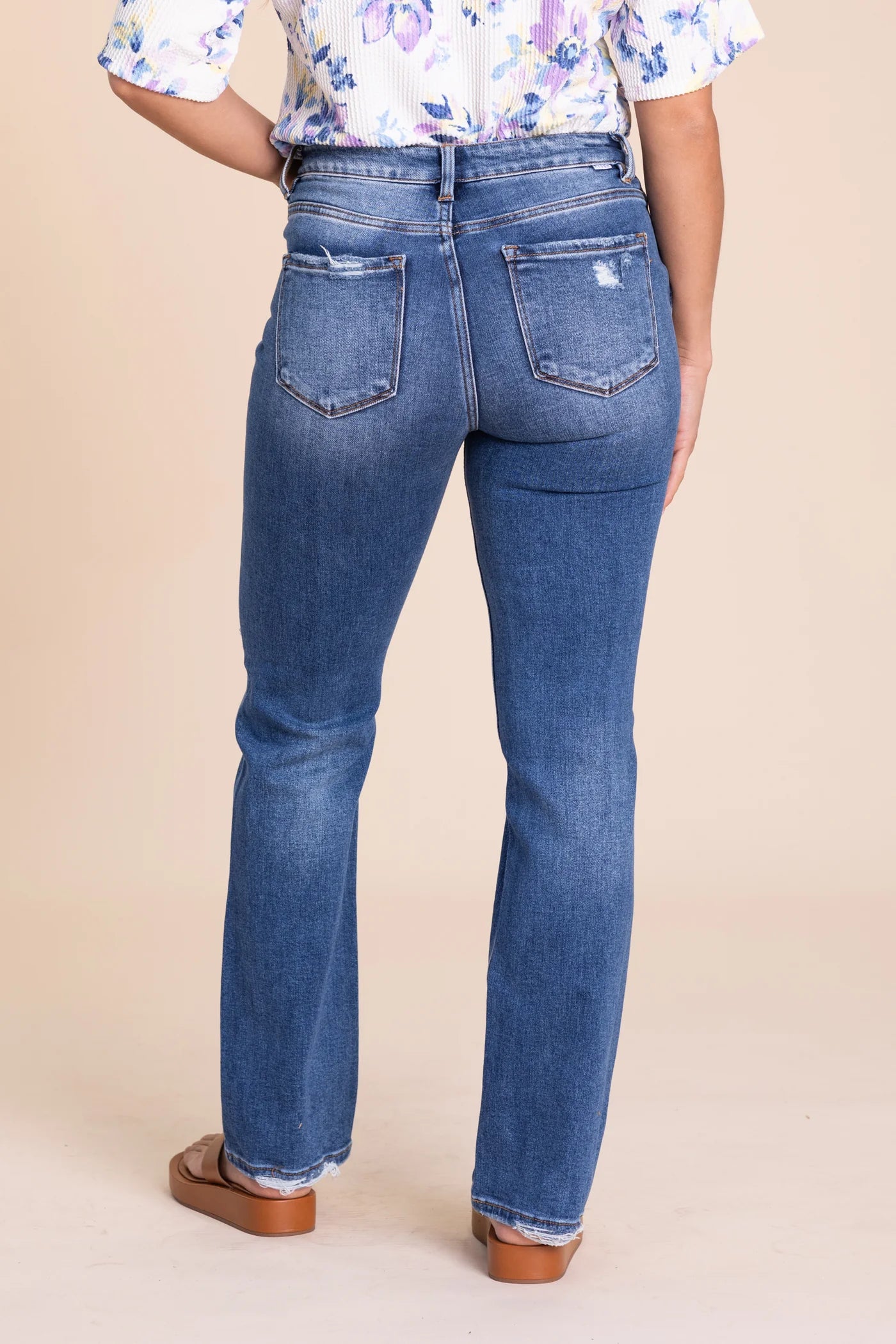 Risen High Rise -Ankle Straight Jeans