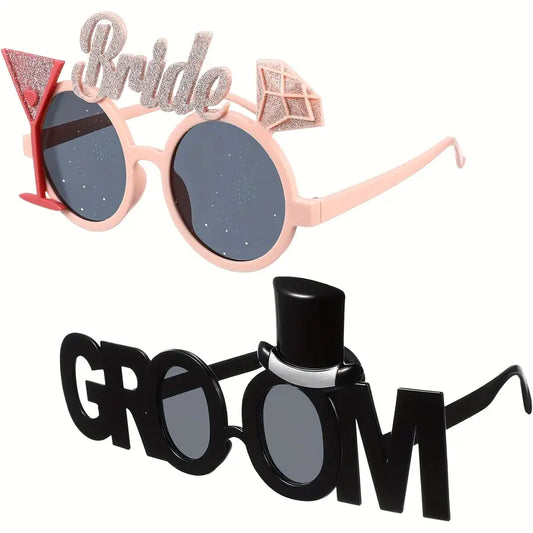 Bridal & Groom Fashion Glasses Set