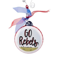 Ole Miss Mascot Puff Ornament/2 sided