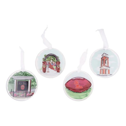 Mississippi Ornament Set/4
