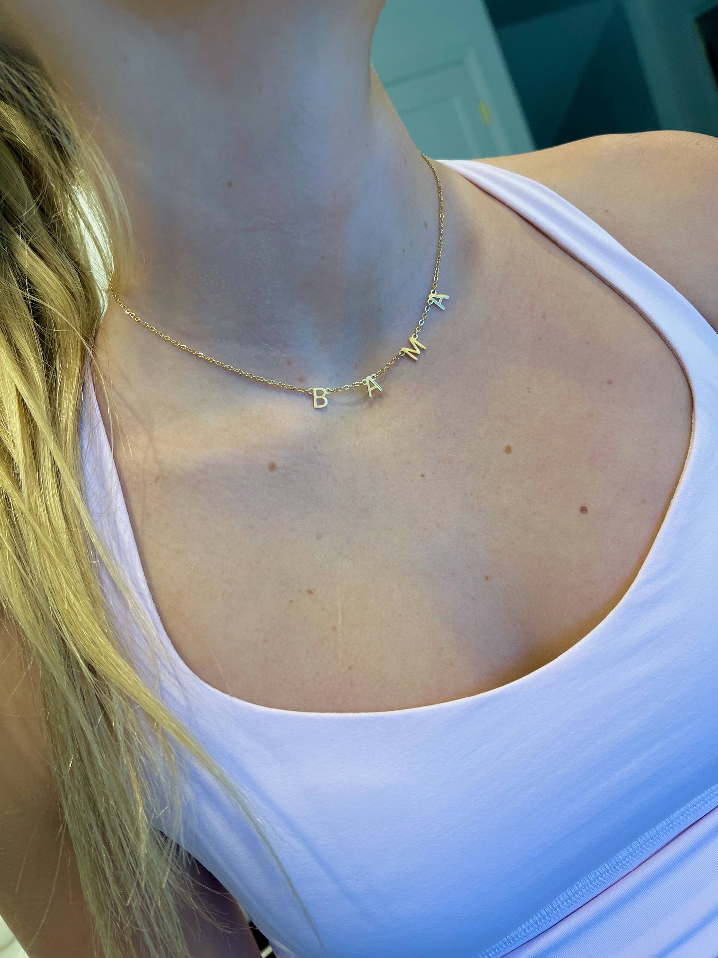 BAMA Charm Necklace Gold