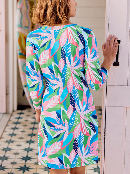 Tropical Multi-Print Dress