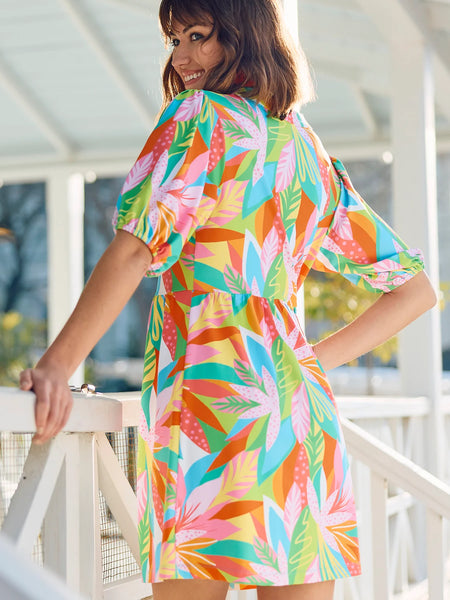 Tropical Print Catalina Dress