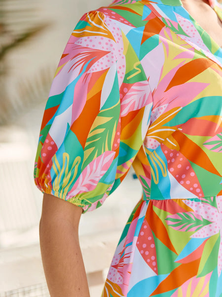 Tropical Print Catalina Dress