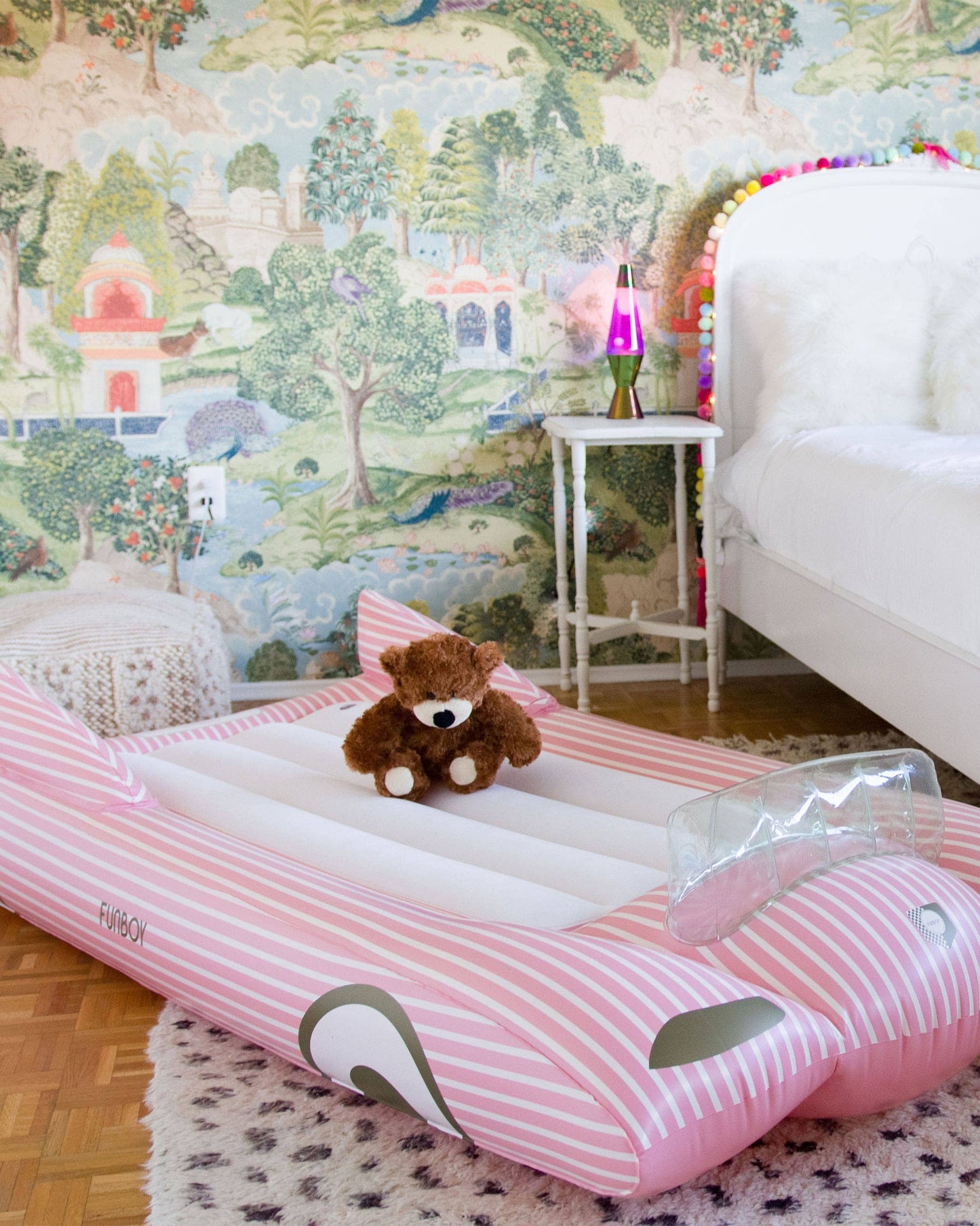FUNBOY - Pink Convertible Kids Sleepover Air Mattress