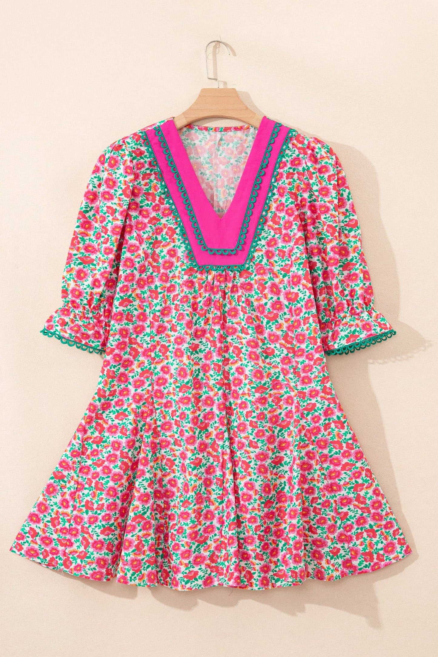 Pink Floral Dress