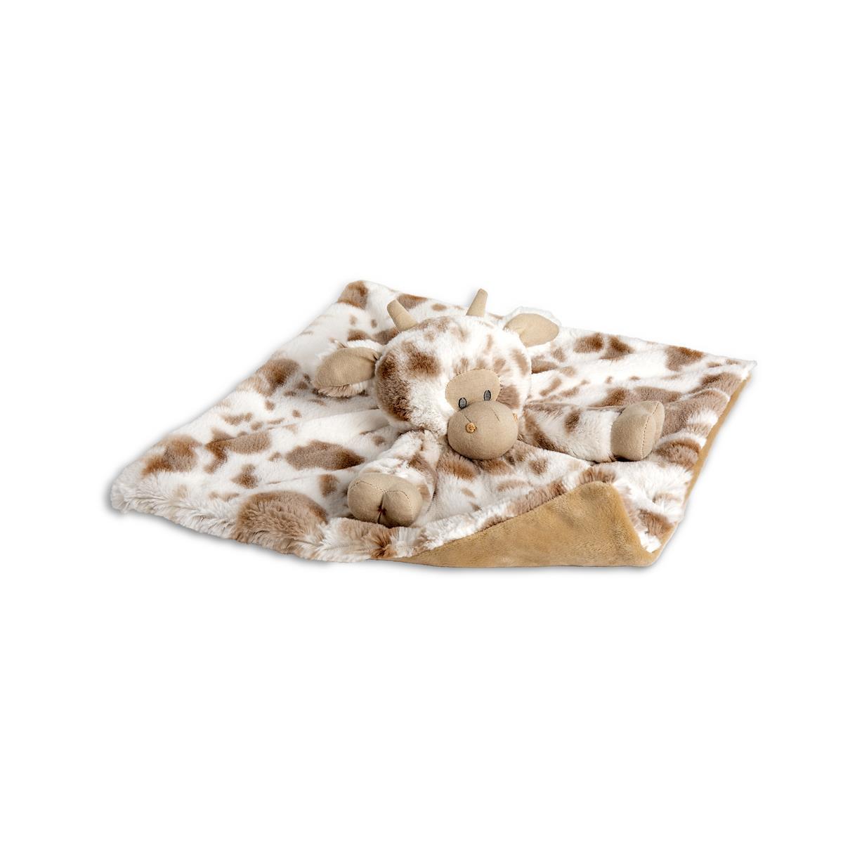 Barnyard Rattle Cow Blankie - 14x14in